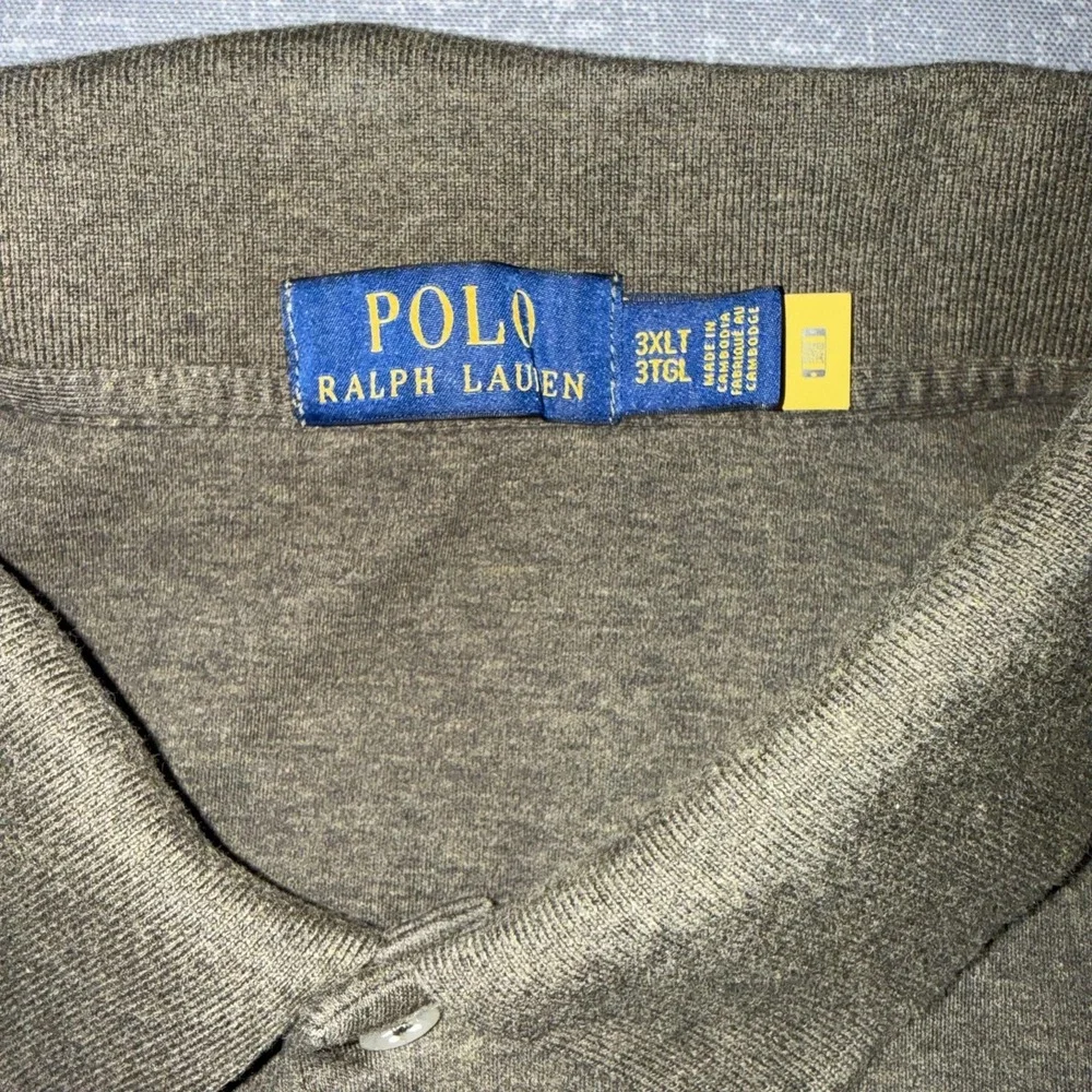 Polo Ralph Lauren Polo Shirt Mens 3XLT Green Big Tall Pony Logo Jersey Casual